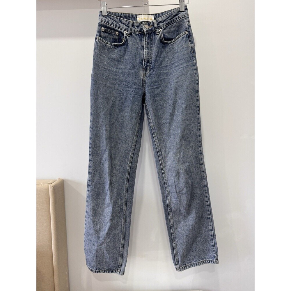 Remain Birger Christensen Jeans Womens 27 Blue Denim Lynn Straight Italy Cotton - Picture 1 of 10